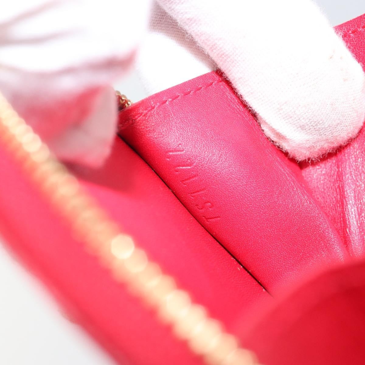 Louis Vuitton Boite Chapeau Coin Purse Patent Leather Red Patent_Leather Wallets Accessory