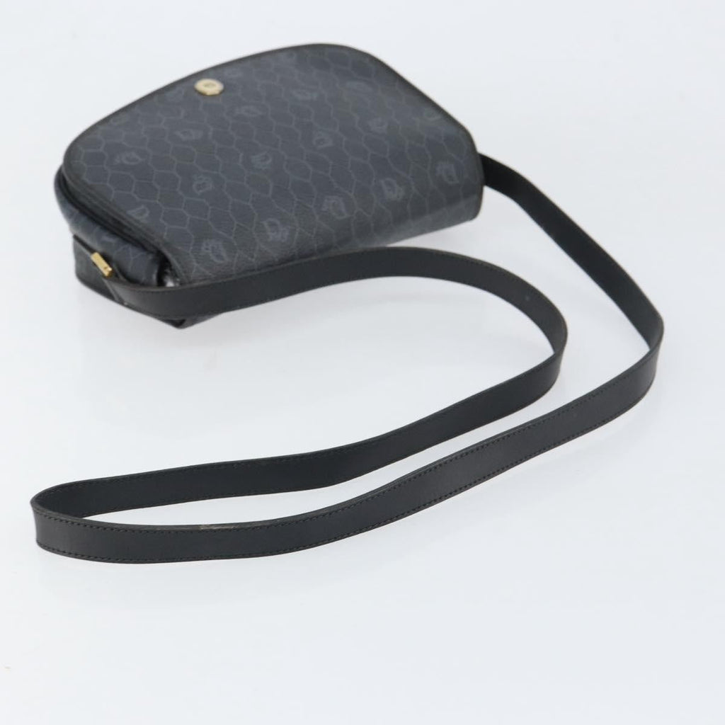 Christian Dior Vintage Honeycomb Shoulder Bag Canvas Black Canvas Shoulder Bag Bag (Pre-Owned)
