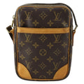 Louis Vuitton Danube Handbag Monogram Canvas Brown Canvas Shoulder Bag