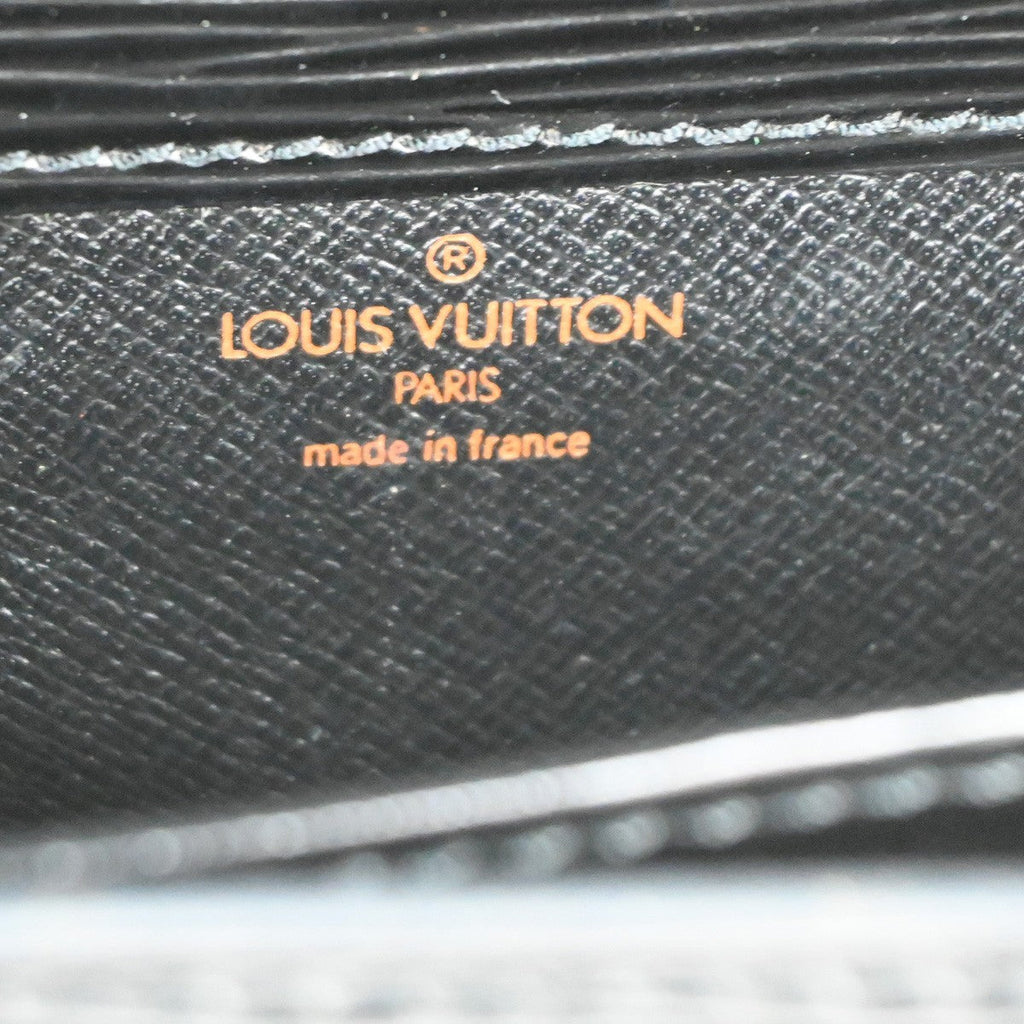 Louis Vuitton Cartouchiere Handbag Epi Leather Black Leather Shoulder Bag
