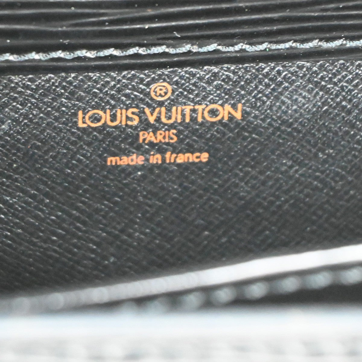 Louis Vuitton Cartouchiere Handbag Epi Leather Black Leather Shoulder Bag