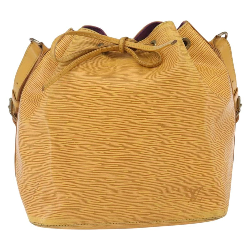 Louis Vuitton Petit Noe Handbag Epi Leather Yellow Leather Shoulder Bag