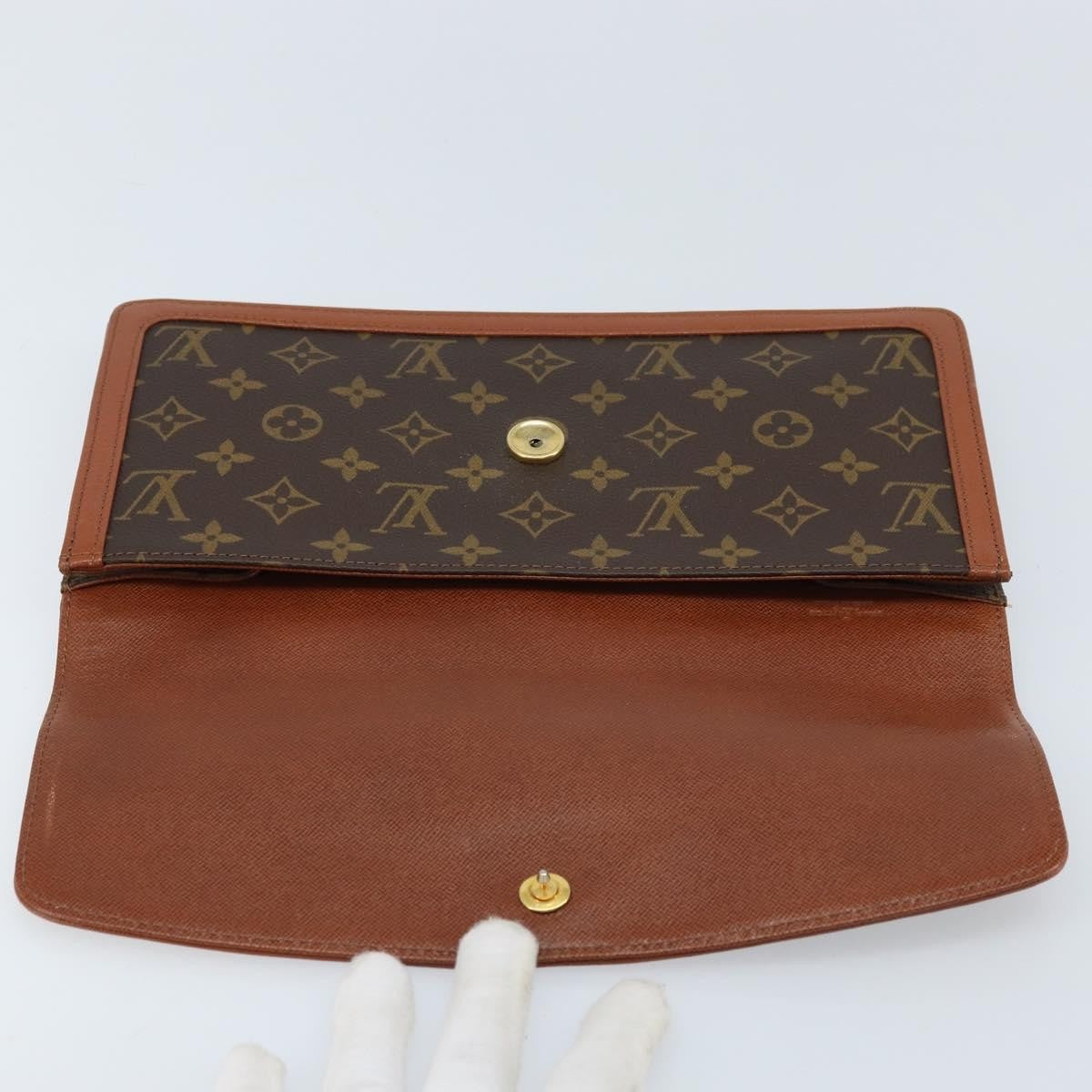 Louis Vuitton Dame Pochette Monogram Canvas Brown Canvas Clutche & Pouche Bag