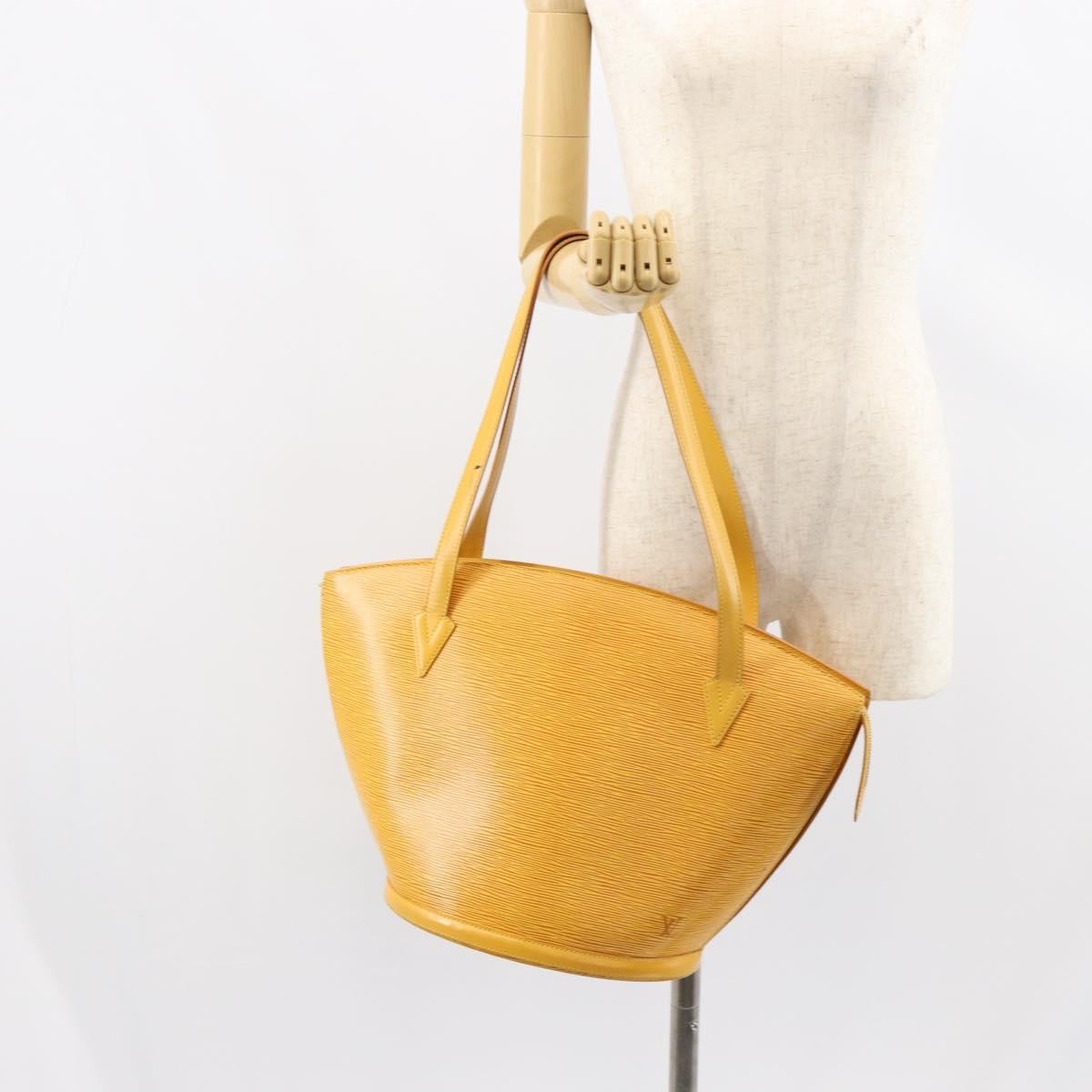 Louis Vuitton Saint Jacques Handbag Epi Leather Yellow Leather Shoulder Bag