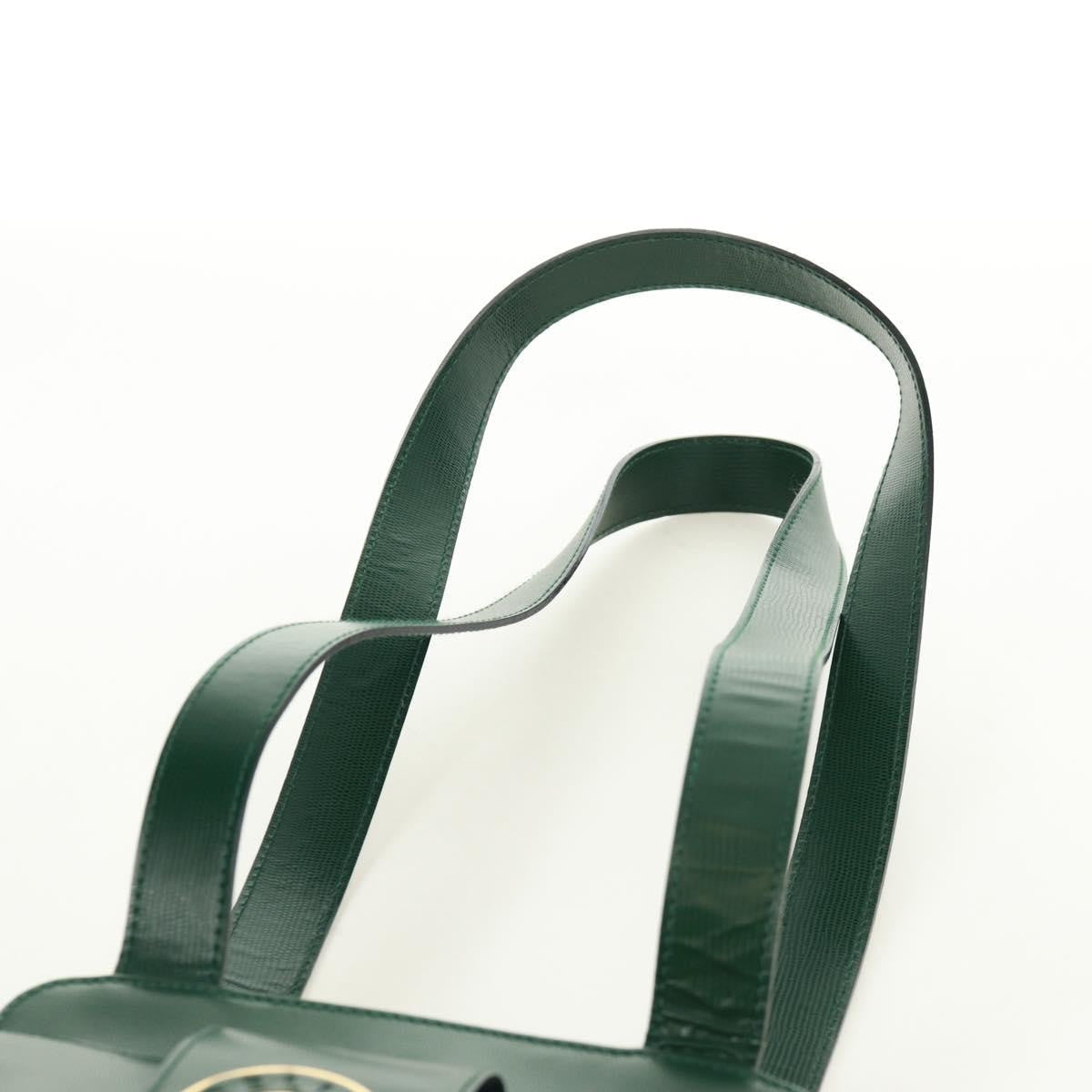 Celine Circle Logo Shoulder Bag Leather Green Leather Shoulder Bag Bag
