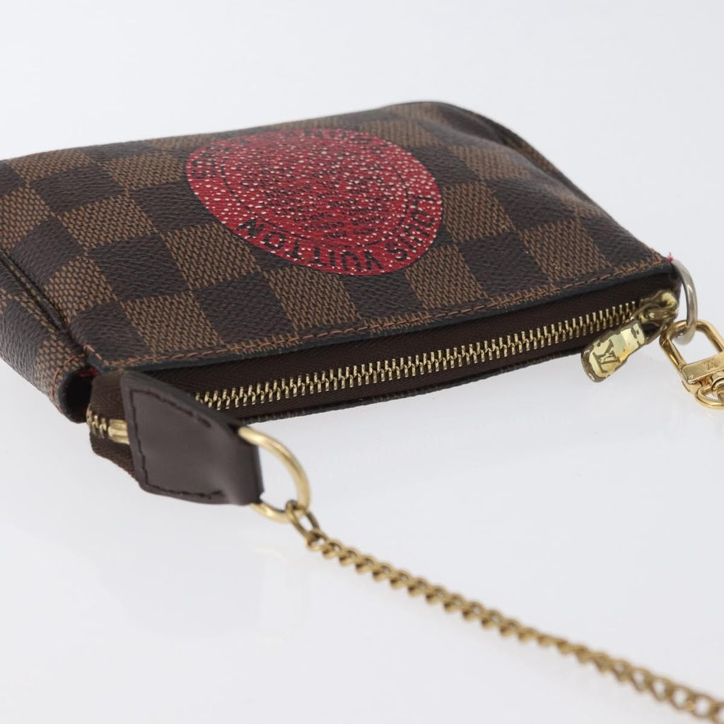 Louis Vuitton Pochette Accessoires Limited Edition Damier Brown Canvas Clutche & Pouche Bag