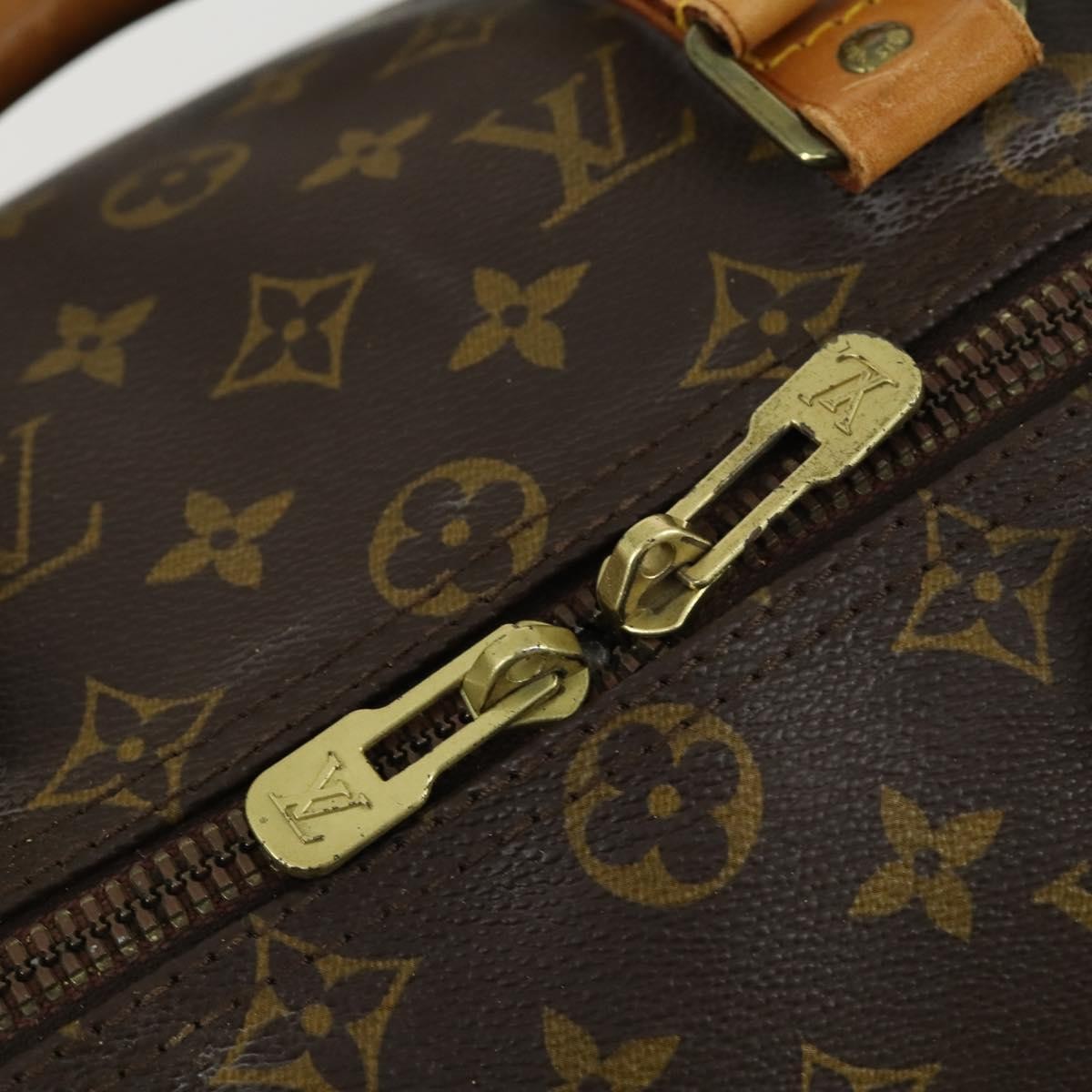 Louis Vuitton Keepall Bag Monogram Canvas Brown Canvas Travel Bag