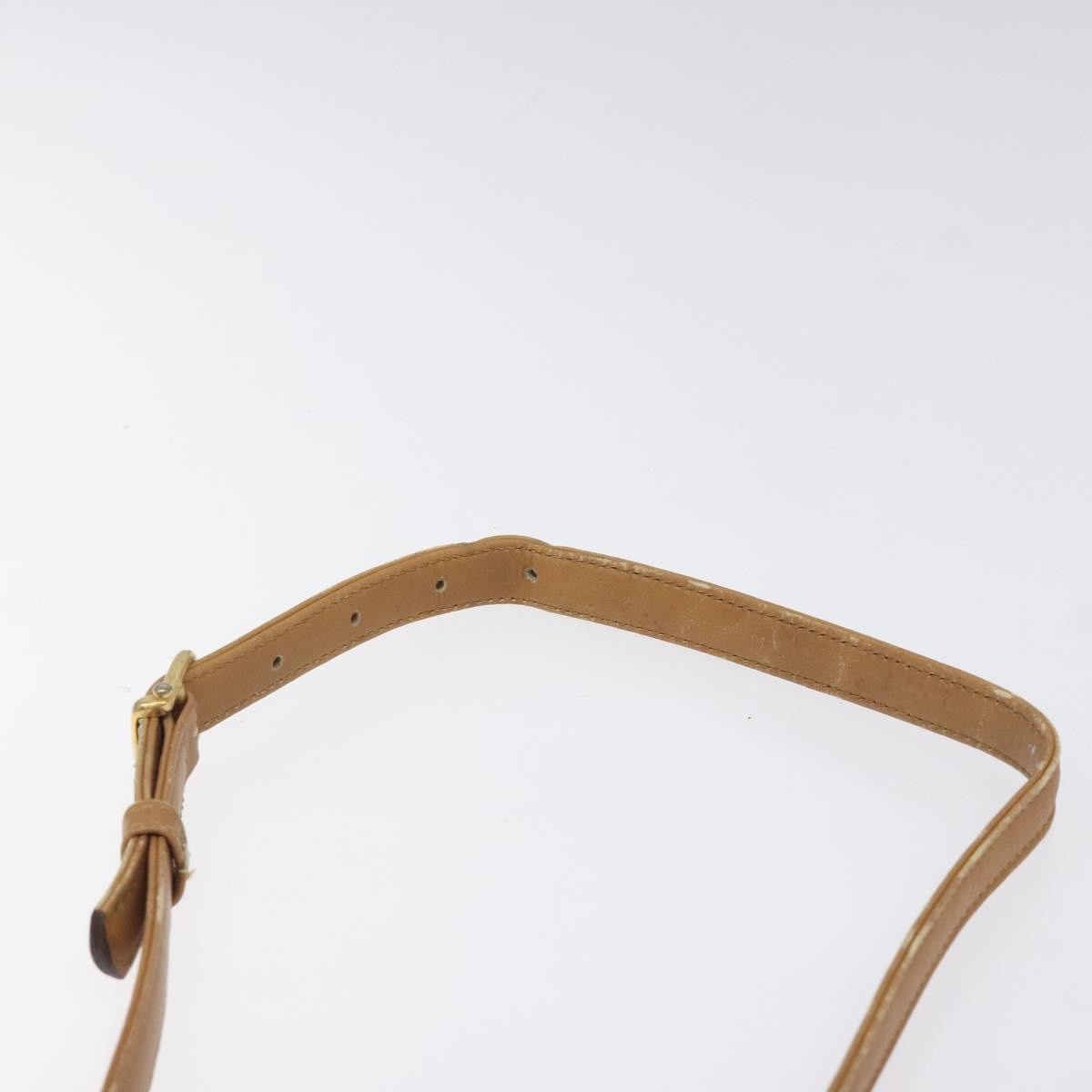 Celine Vintage Macadam Shoulder Bag Canvas And Leather Beige Canvas Shoulder Bag Bag