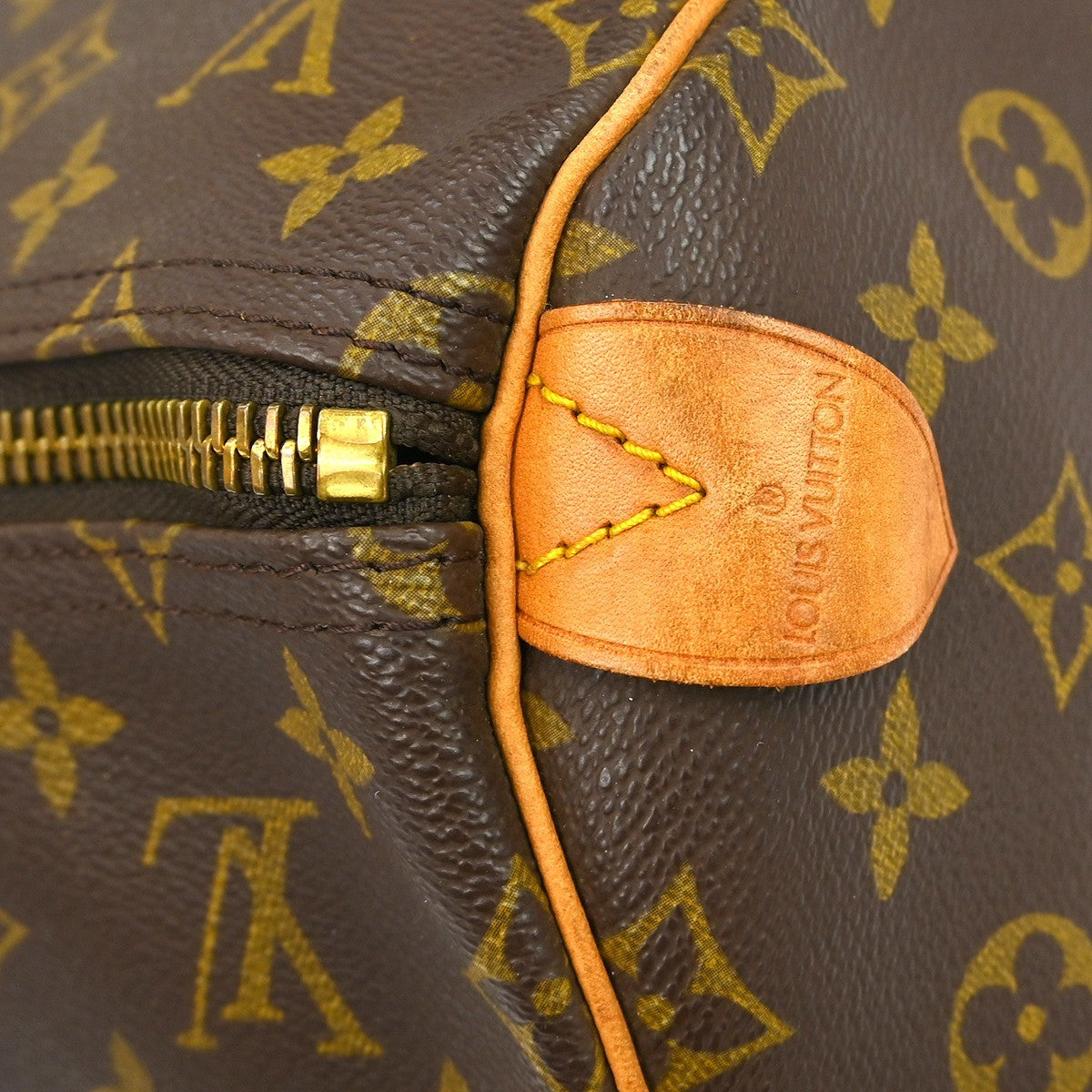 Louis Vuitton Keepall Bag Monogram Canvas Brown Canvas Travel Bag