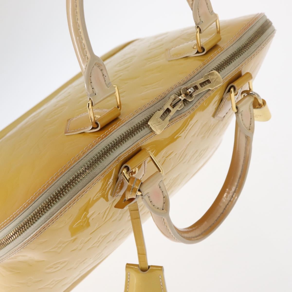 Louis Vuitton Alma Handbag Patent Leather Yellow Patent_Leather Handbag