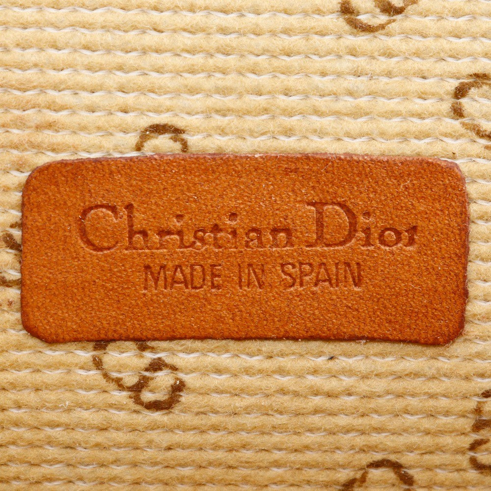 Christian Dior Cd Logo Novelty Pouch Pvc Ecru Pvc Clutche & Pouche Bag (Pre-Owned)