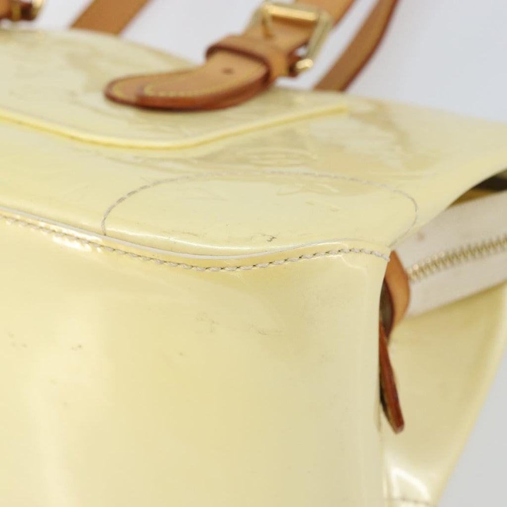 Louis Vuitton Rosewood Avenue Handbag Monogram Vernis Beige Patent_Leather Handbag