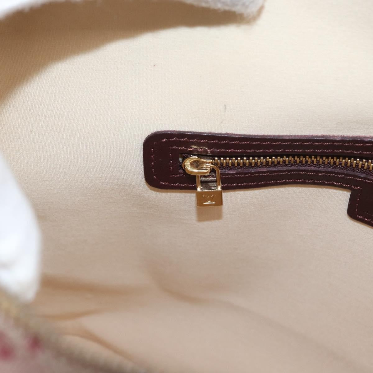 Louis Vuitton Alma Handbag Mini Lin Monogram Red Canvas Handbag