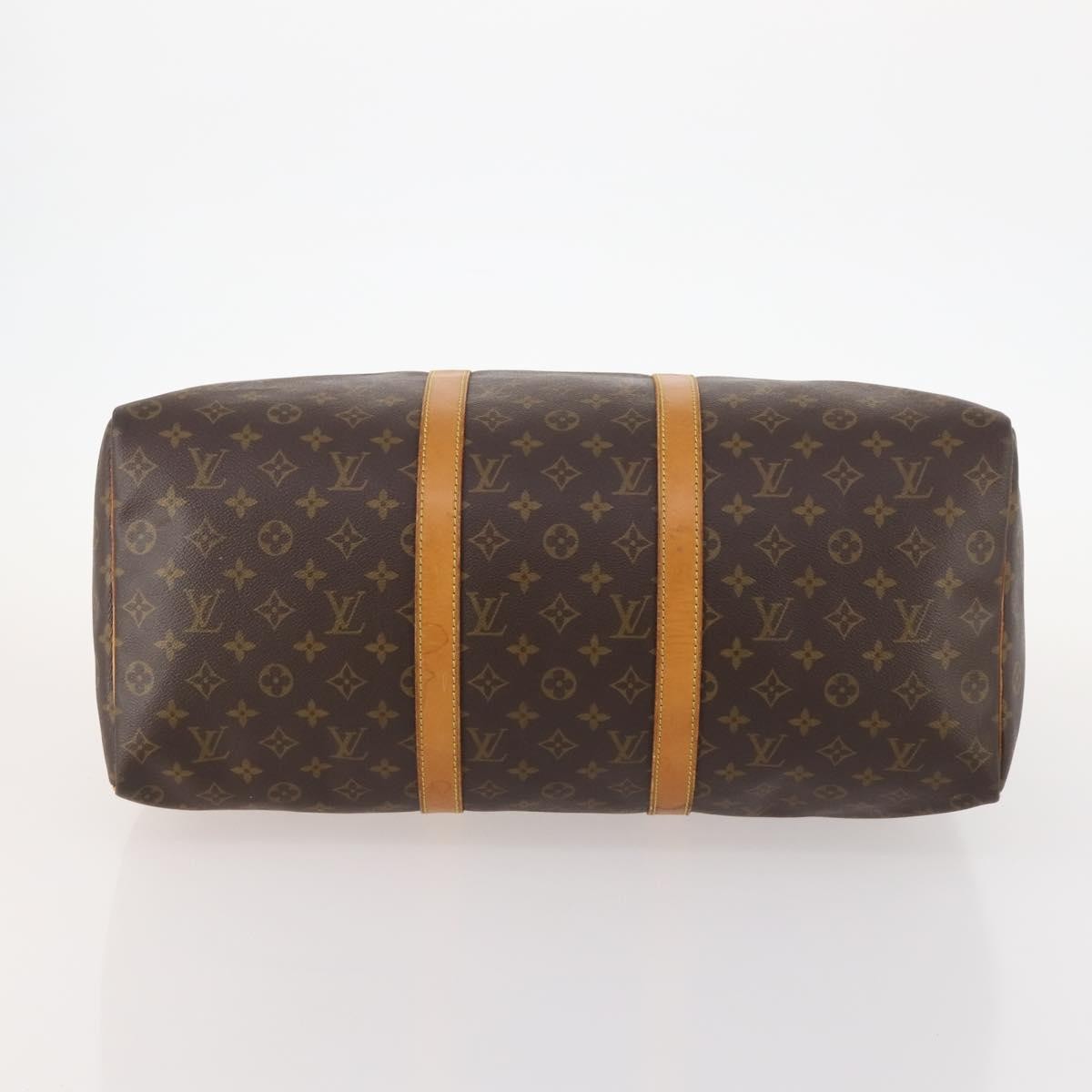 Louis Vuitton Keepall Bag Monogram Canvas Brown Canvas Travel Bag
