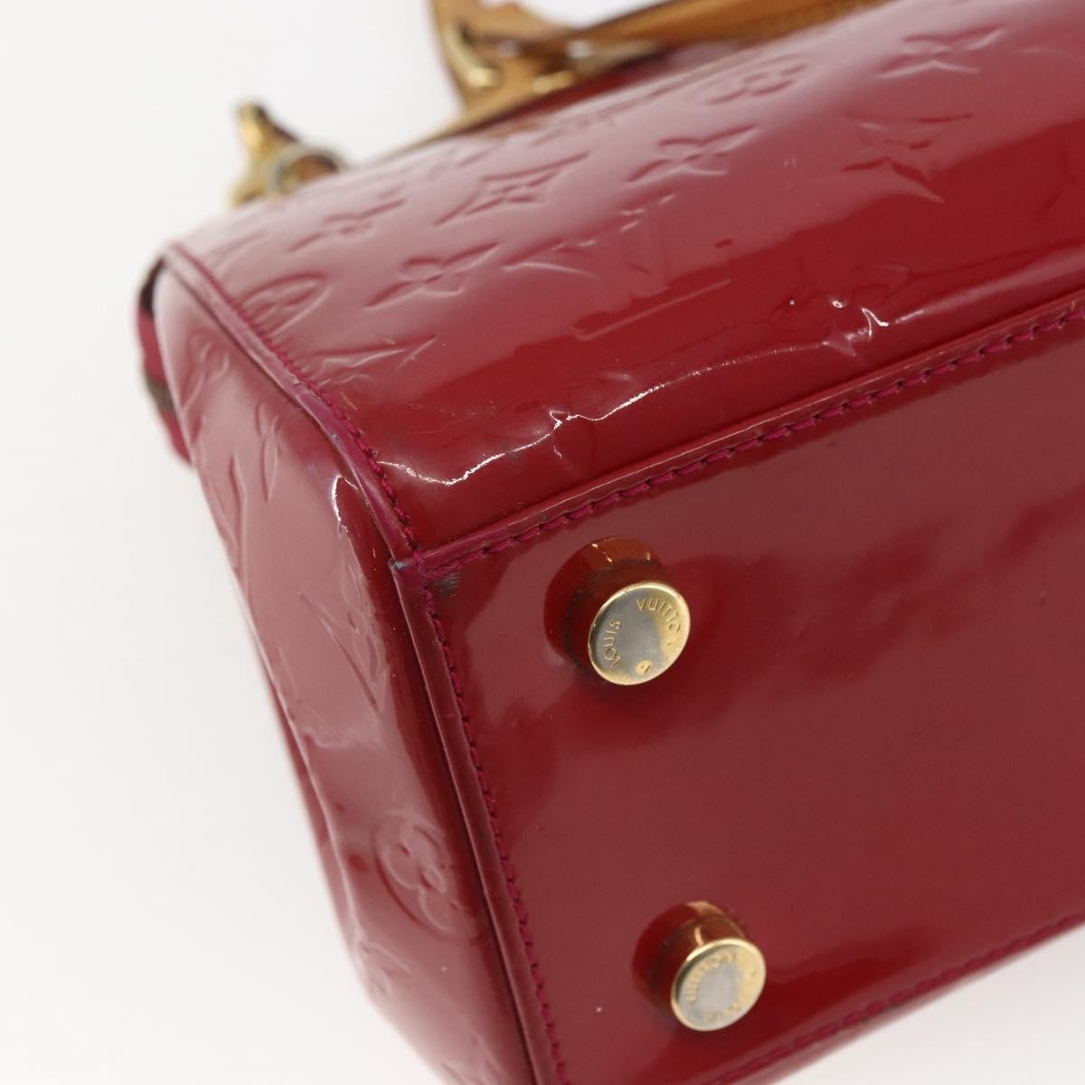 Louis Vuitton Brea Handbag Monogram Vernis Red Patent_Leather Handbag