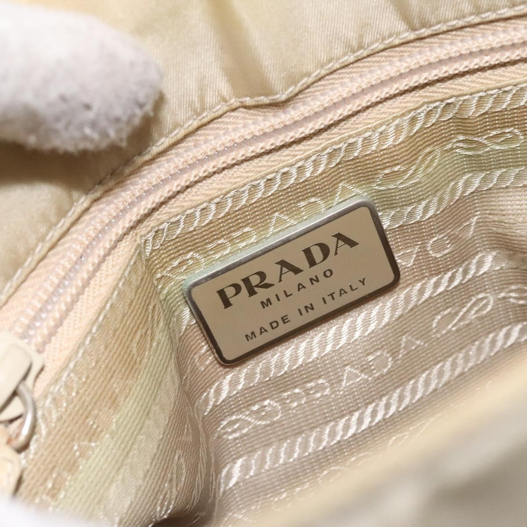 Prada Vintage Tote Tessuto Beige Nylon Tote Bag Bag