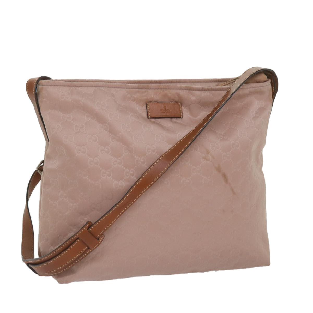 Gucci Gg Canvas Bag Canvas Pink Canvas Shoulder Bag Bag (Pre-Owned)