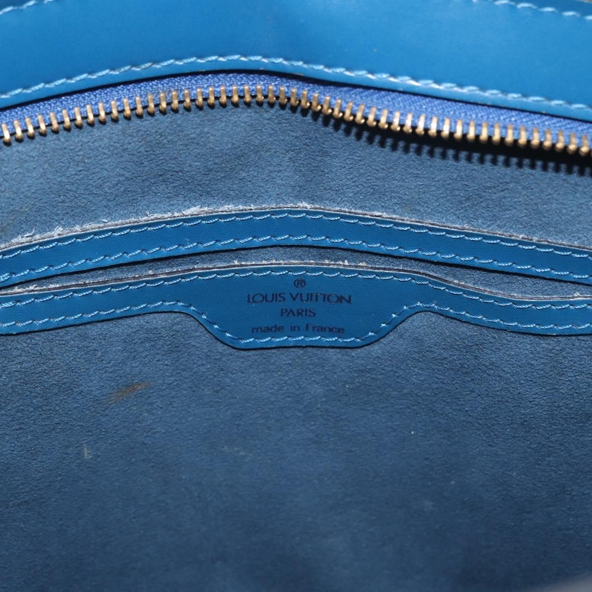 Louis Vuitton Saint Jacques Handbag Epi Leather Blue Leather Shoulder Bag