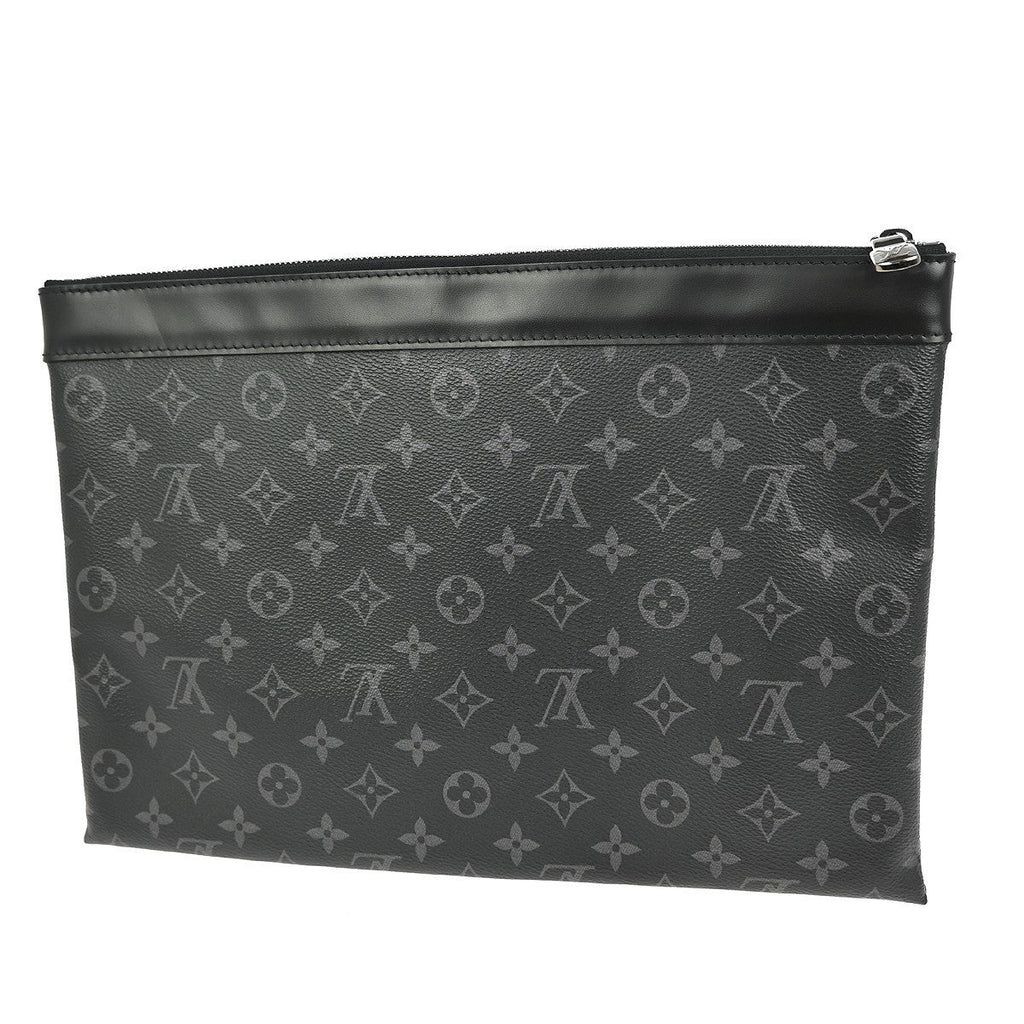 Louis Vuitton Discovery Pochette Monogram Eclipse Canvas Black Canvas Clutche & Pouche Bag