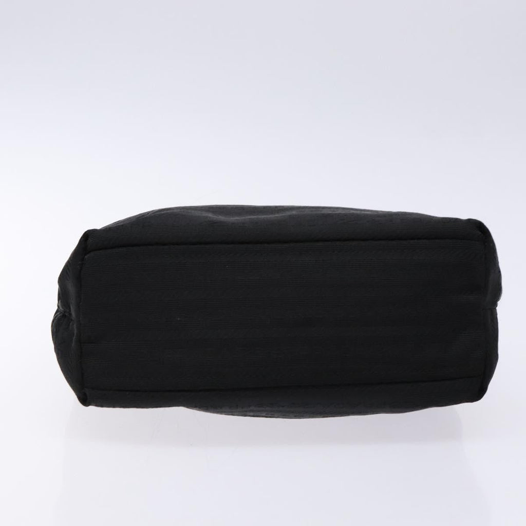 Prada Vintage Zip Handbag Tessuto Black Nylon Handbag