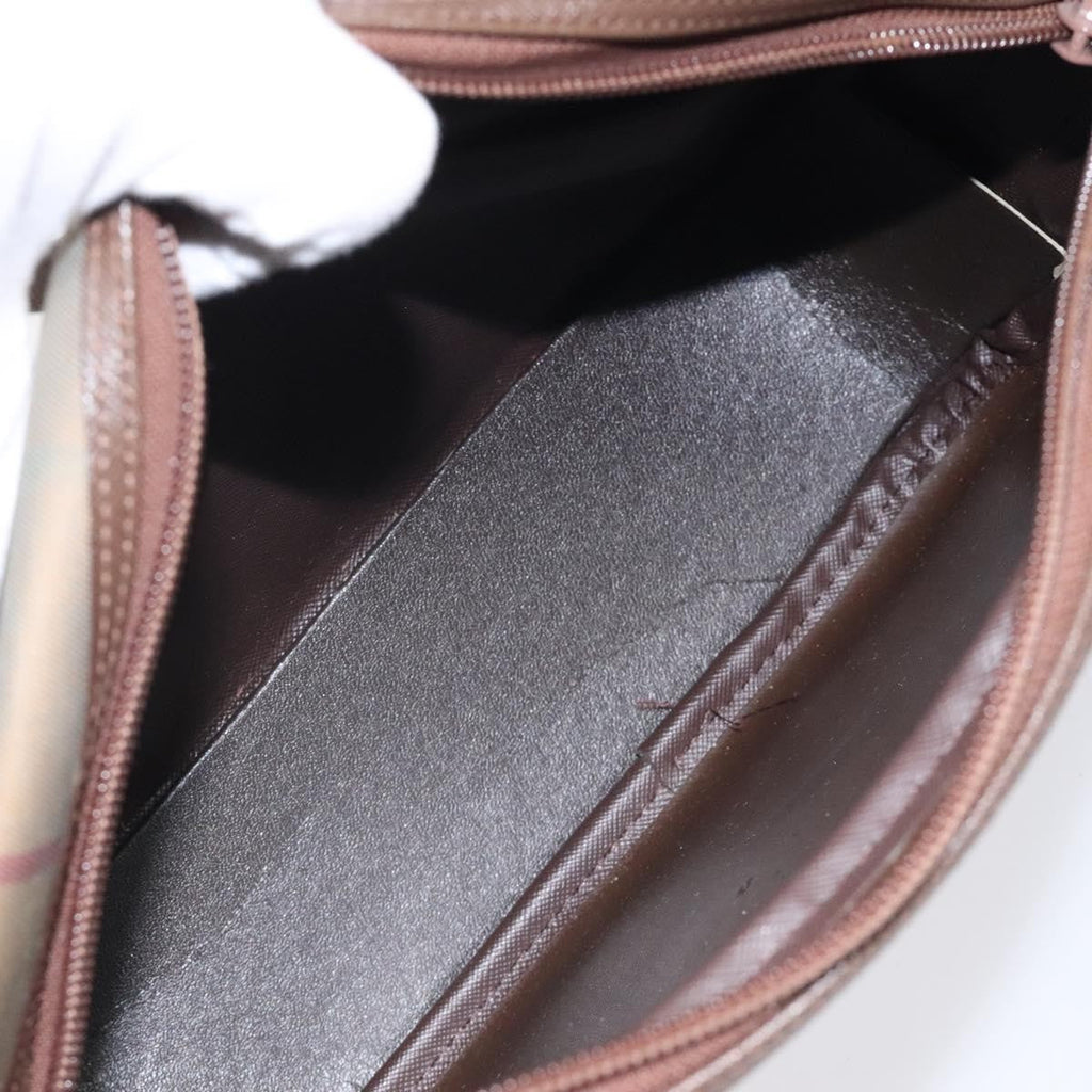 Burberry Nova Check Shoulder Bag Canvas And Leather Beige Canvas Shoulder Bag