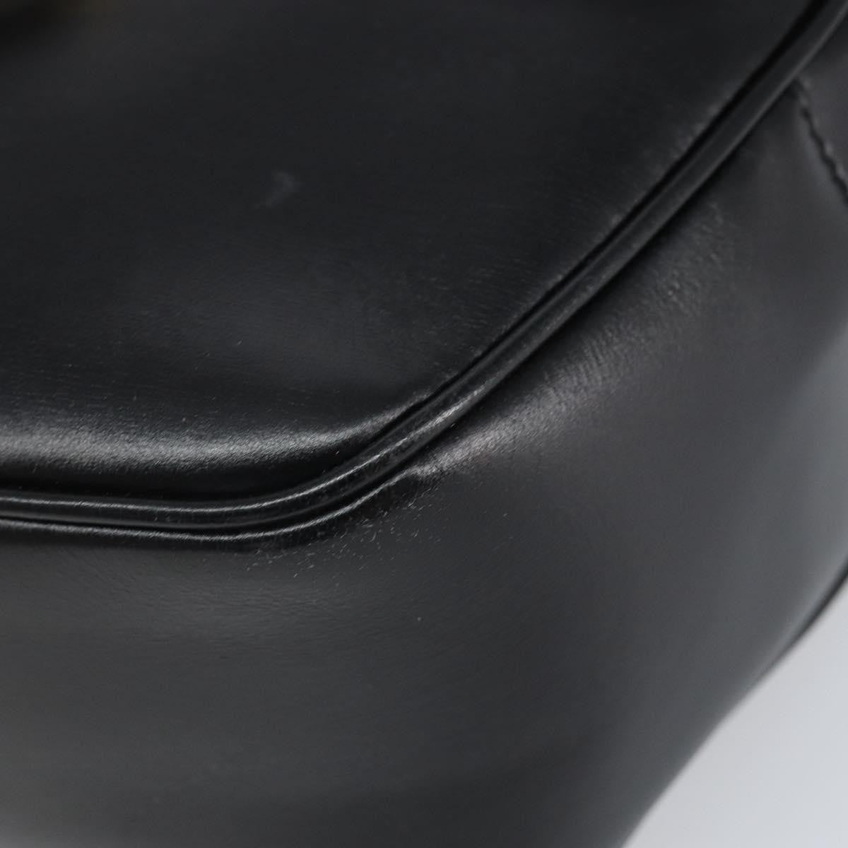 Celine Circle Logo Shoulder Bag Leather Black Leather Shoulder Bag Bag