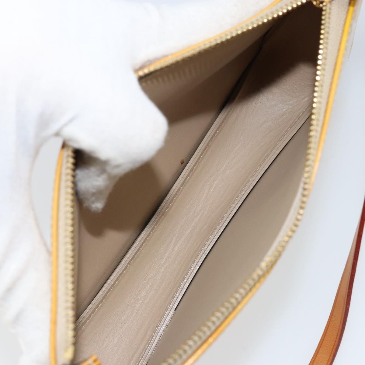 Louis Vuitton Lexington Pochette Patent Leather Beige Patent_Leather Clutche & Pouche Bag
