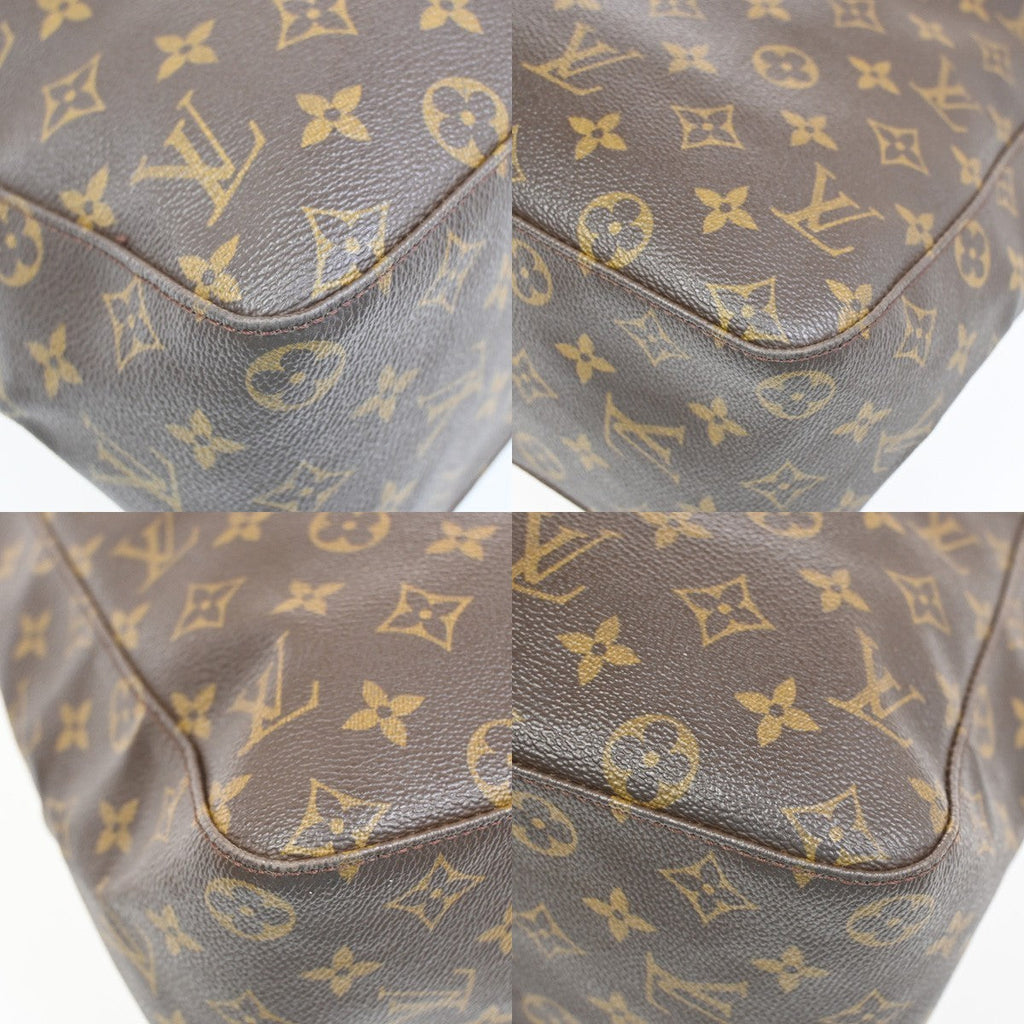 Louis Vuitton Monogram Looping Handbag Monogram Canvas Brown Canvas Shoulder Bag
