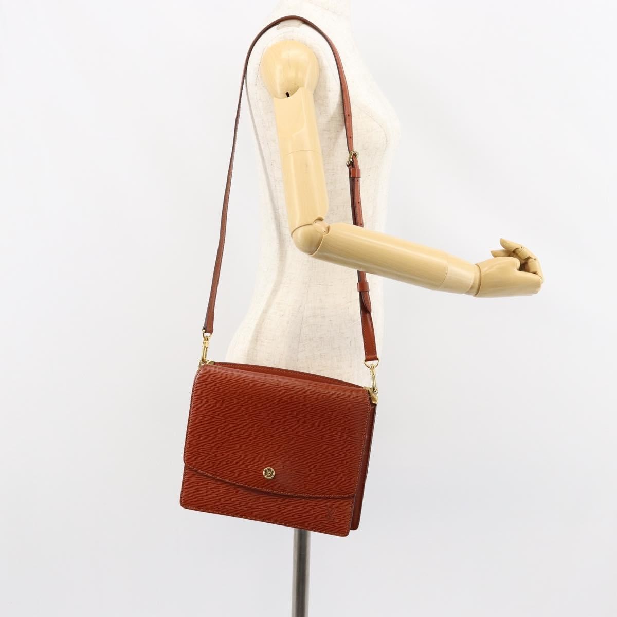 Louis Vuitton Grenelle Shoulder Bag Epi Leather Brown Leather Shoulder Bag