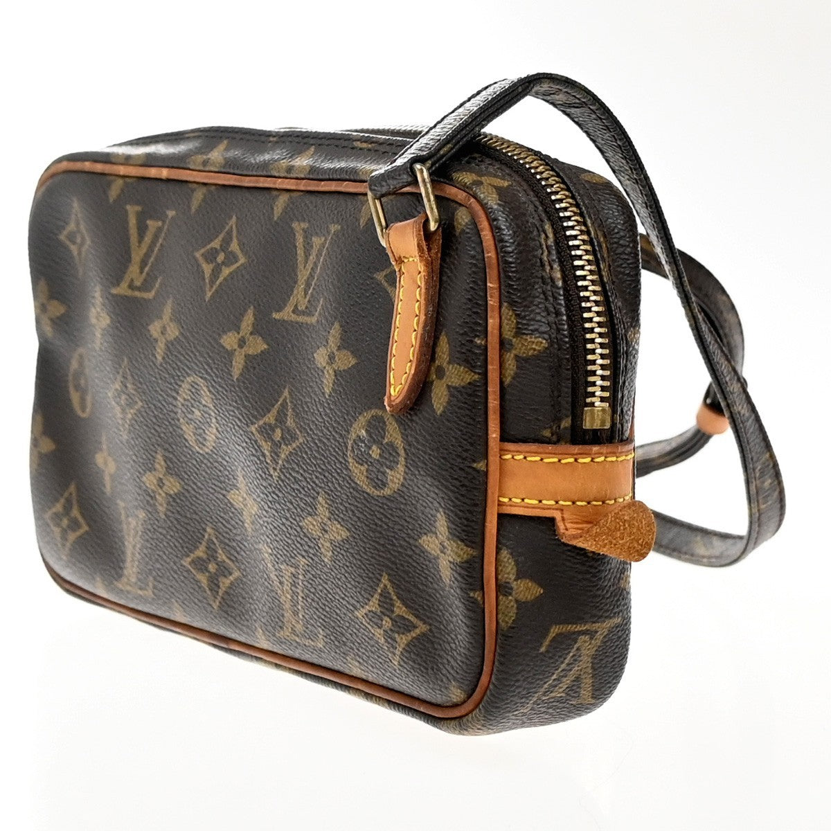 Louis Vuitton Pochette Marly Bandouliere Bag Monogram Canvas Brown Canvas Shoulder Bag