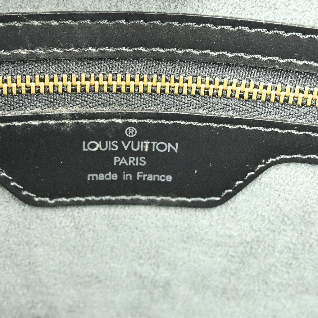 Louis Vuitton Saint Jacques Handbag Epi Leather Black Leather Shoulder Bag