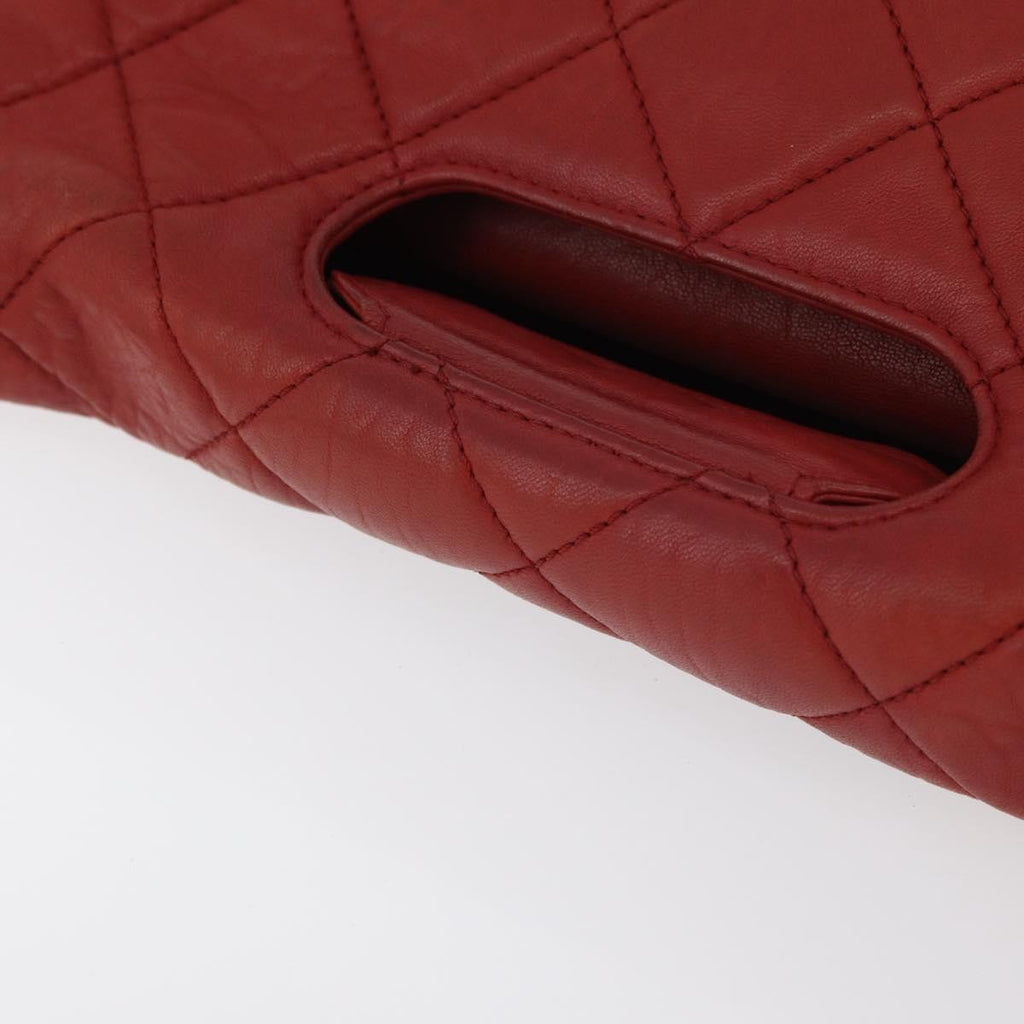 Chanel 2.55 Shoulder Bag Leather Red Leather Handbag