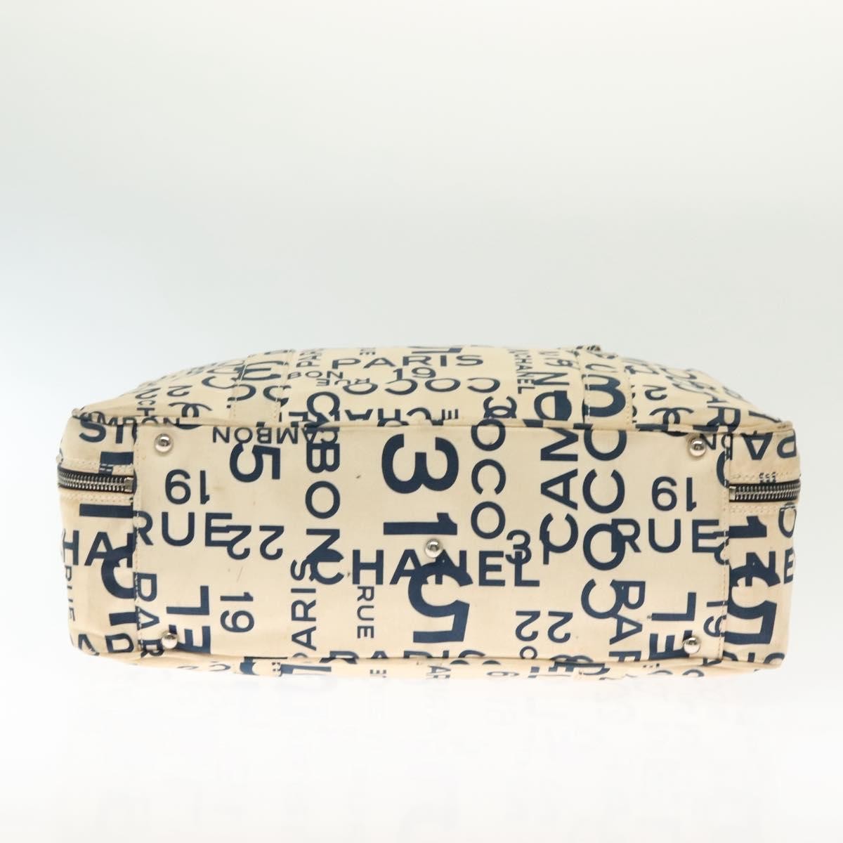 Chanel Cambon Canvas White Canvas Bag