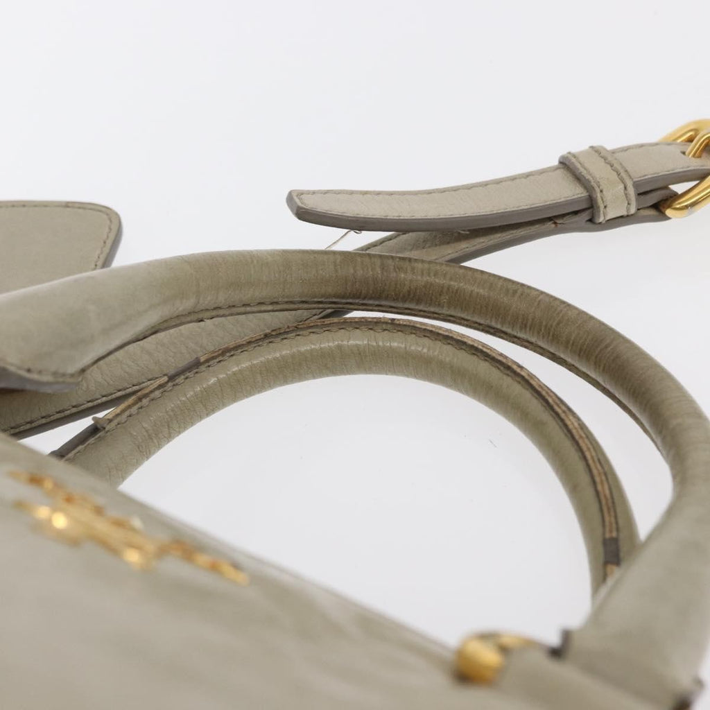 Prada Tote Vitello Daino Vitello Daino Beige Leather Handbag