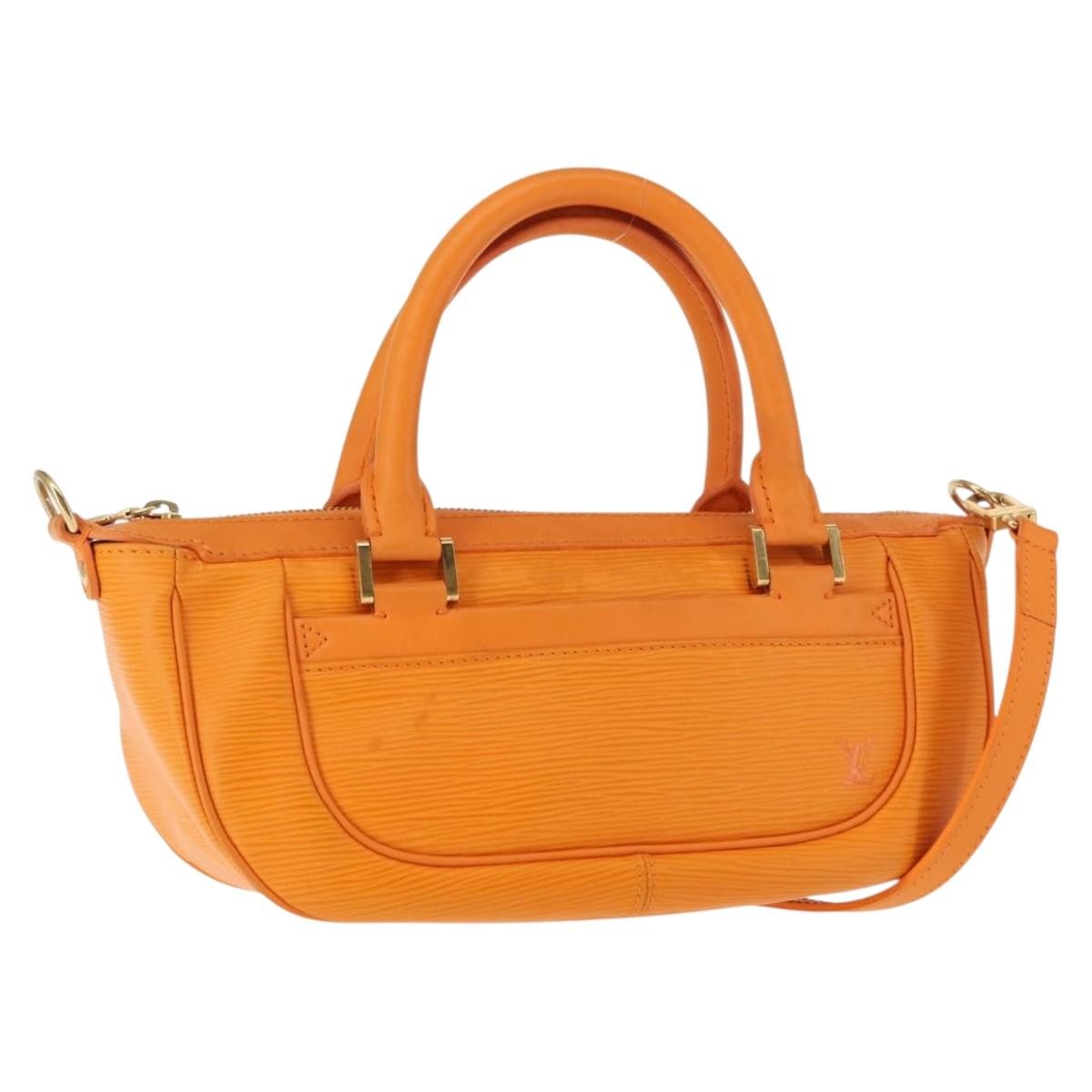 Louis Vuitton Danura Handbag Epi Orange Leather Handbag