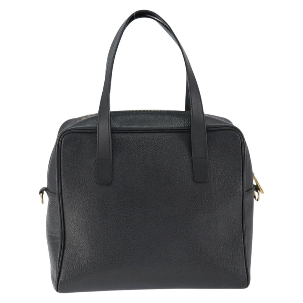 Celine Handbag Leather Black Leather Handbag