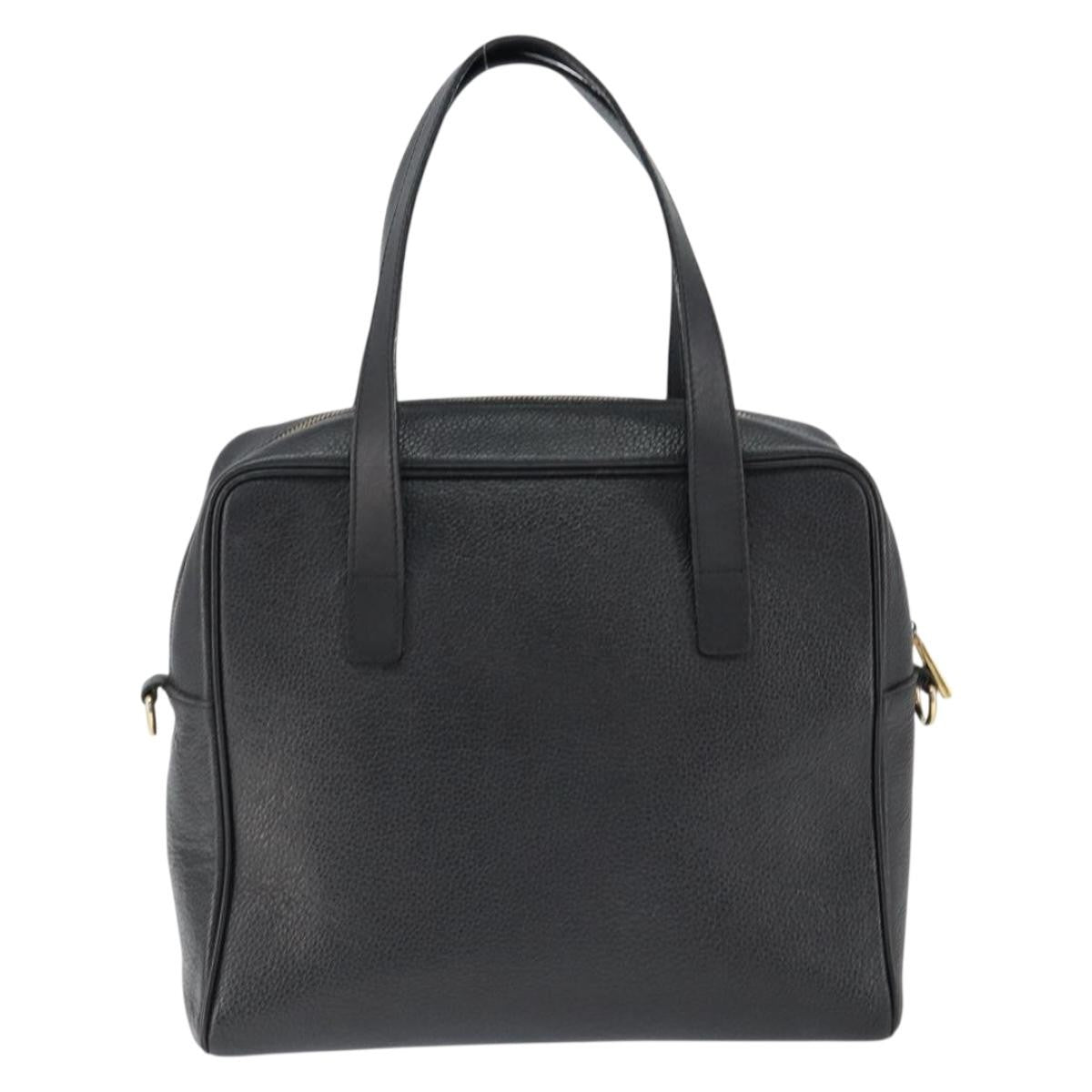 Celine Handbag Leather Black Leather Handbag