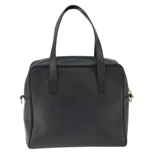 Celine Handbag Leather Black Leather Handbag