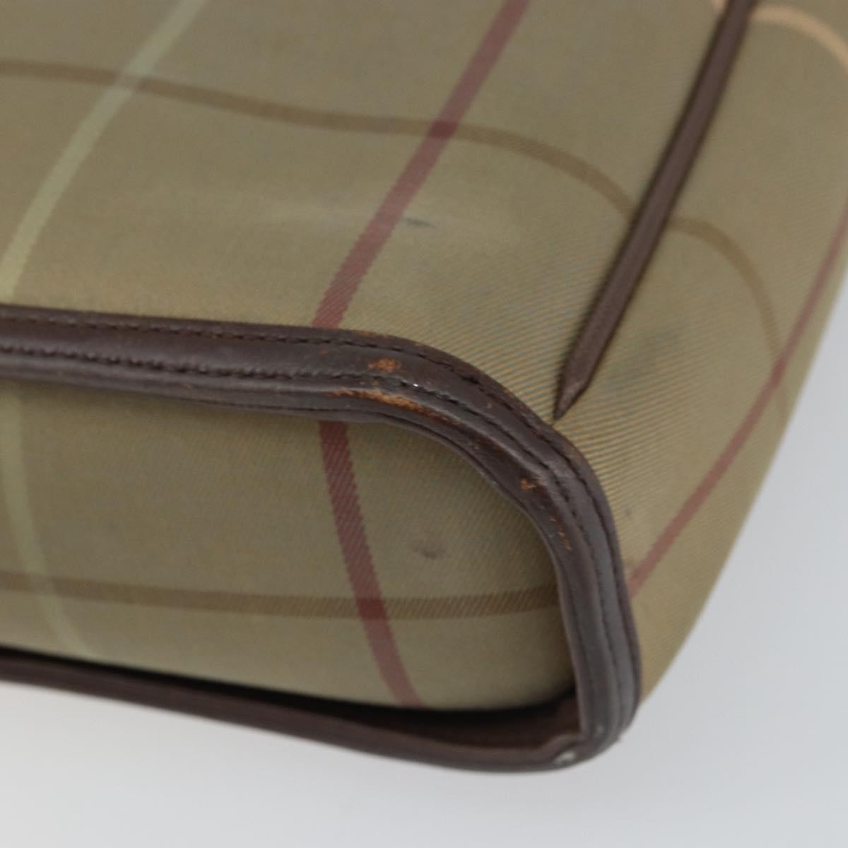 Burberry Nova Check Shoulder Bag Canvas Beige Canvas Shoulder Bag