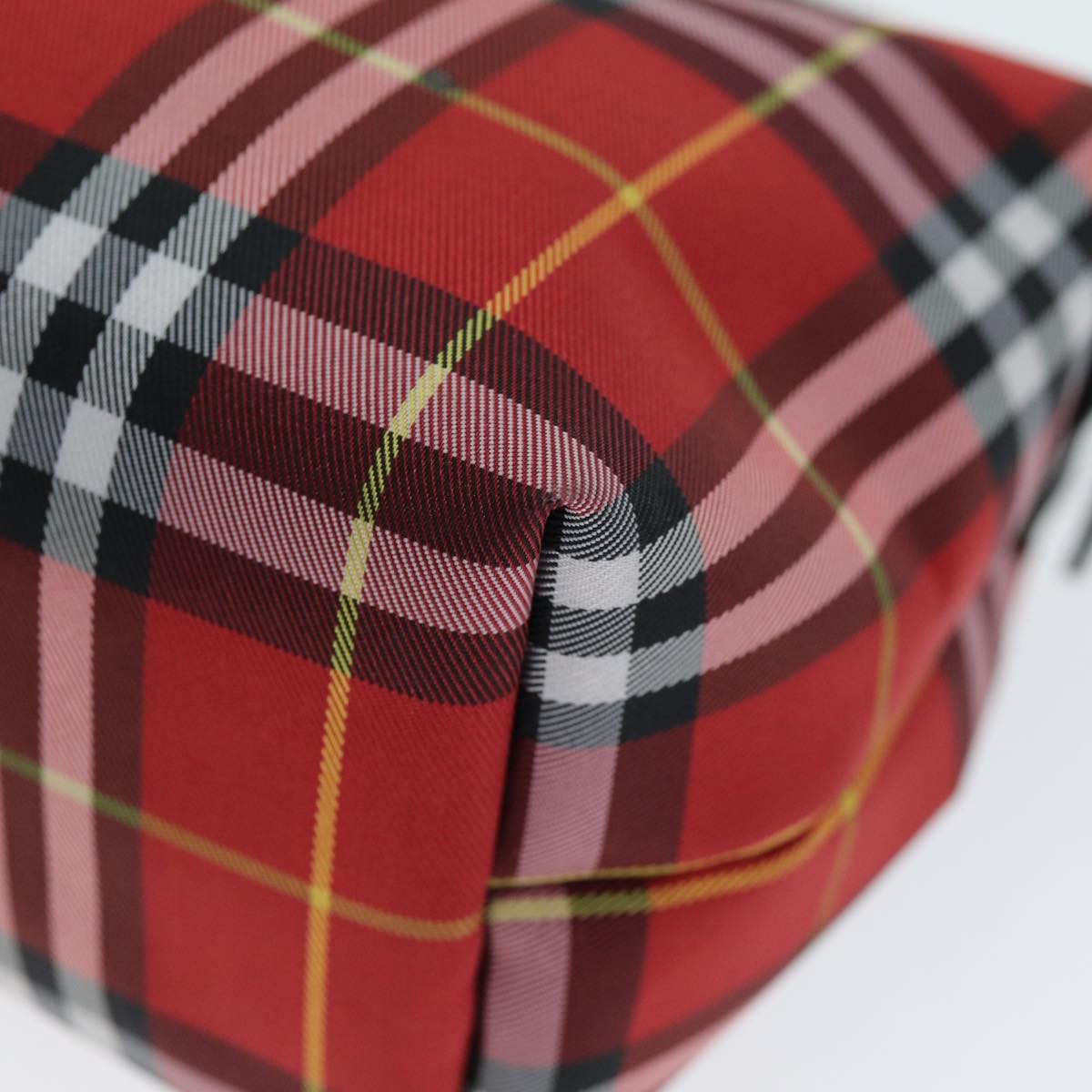 Burberry Nova Check Pochette Nylon Red Nylon Clutche & Pouche Bag
