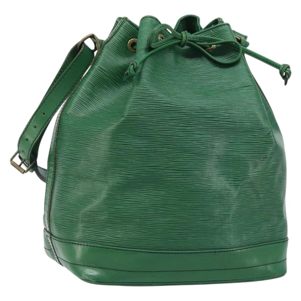 Louis Vuitton Noe Shoulder Bag Leather Green Leather Shoulder Bag