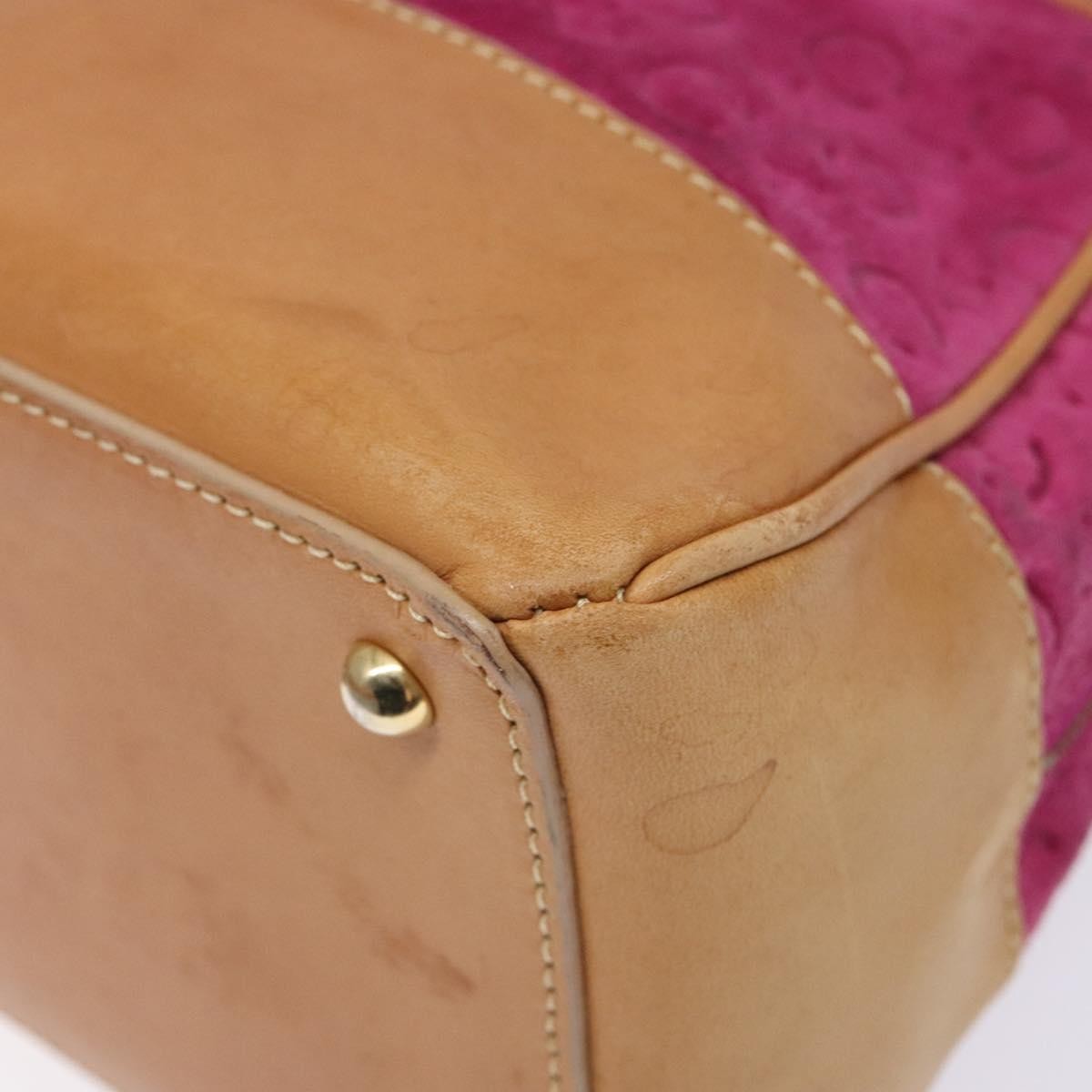 Celine Vintage Macadam Handbag C Macadam Suede Purple Suede Handbag