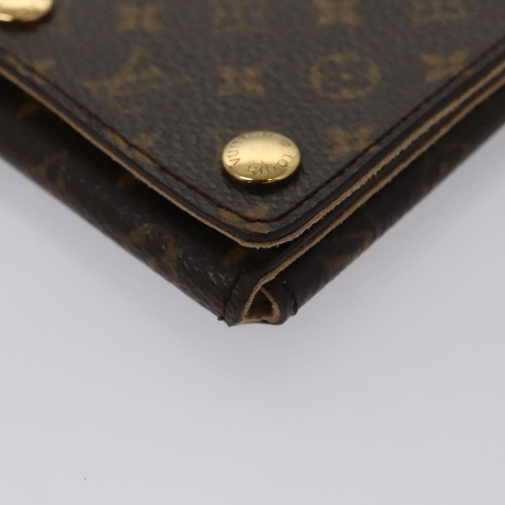 Louis Vuitton Case Jewelry Box Canvas Brown Canvas Wallets Accessory