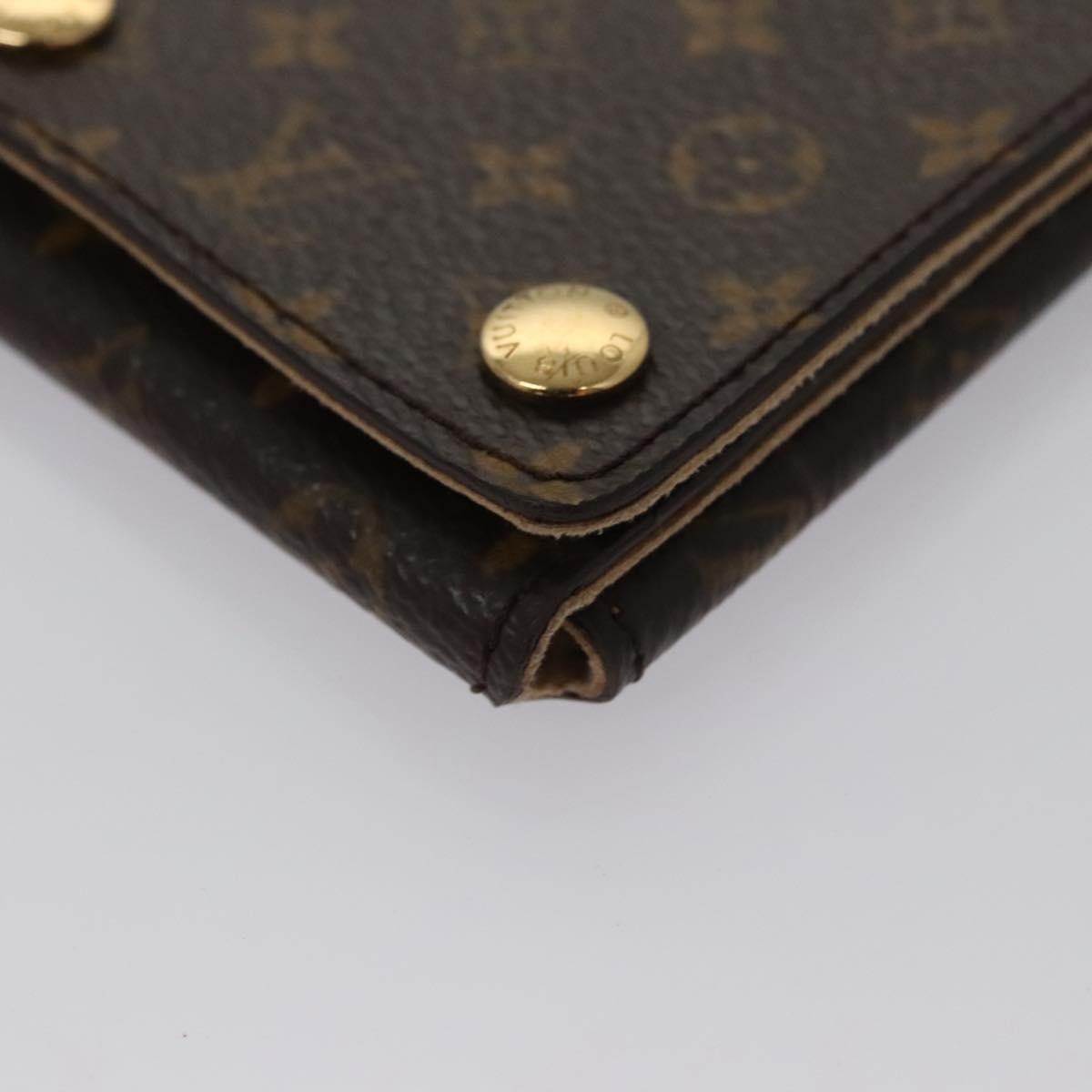 Louis Vuitton Case Jewelry Box Canvas Brown Canvas Wallets Accessory