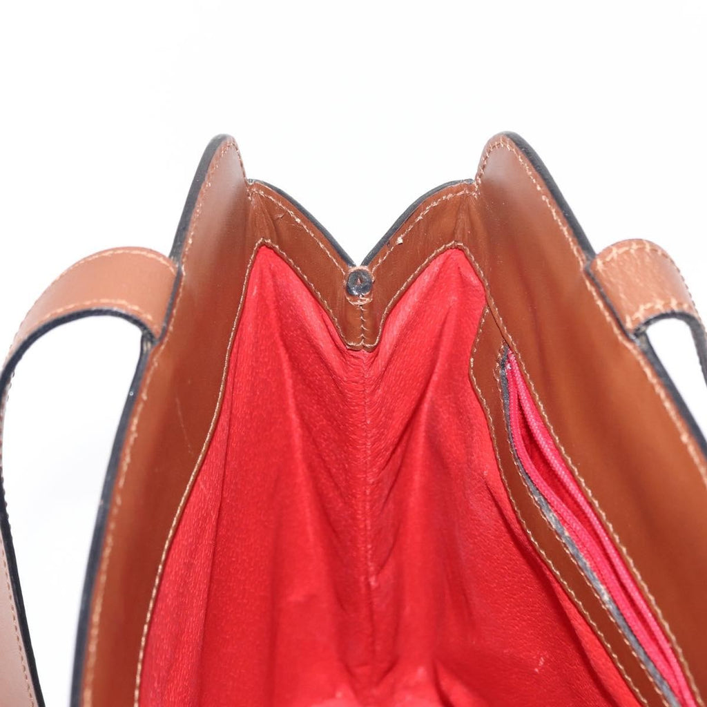 Celine Vintage Shoulder Bag Leather Brown Leather Shoulder Bag Bag