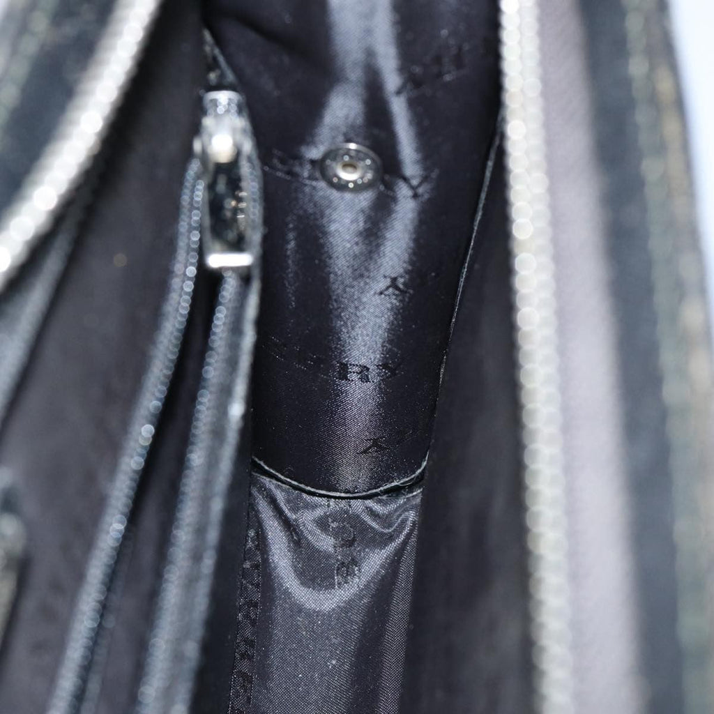 Burberry Vintage Pouch Leather Black Leather Clutche & Pouche Bag