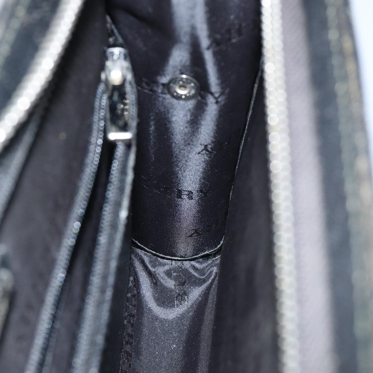 Burberry Vintage Pouch Leather Black Leather Clutche & Pouche Bag