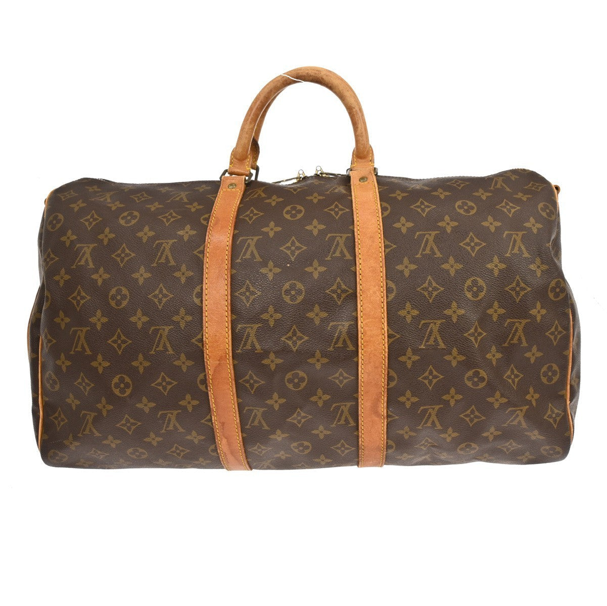 Louis Vuitton Keepall Bandouliere Bag Monogram Canvas Brown Canvas Travel Bag