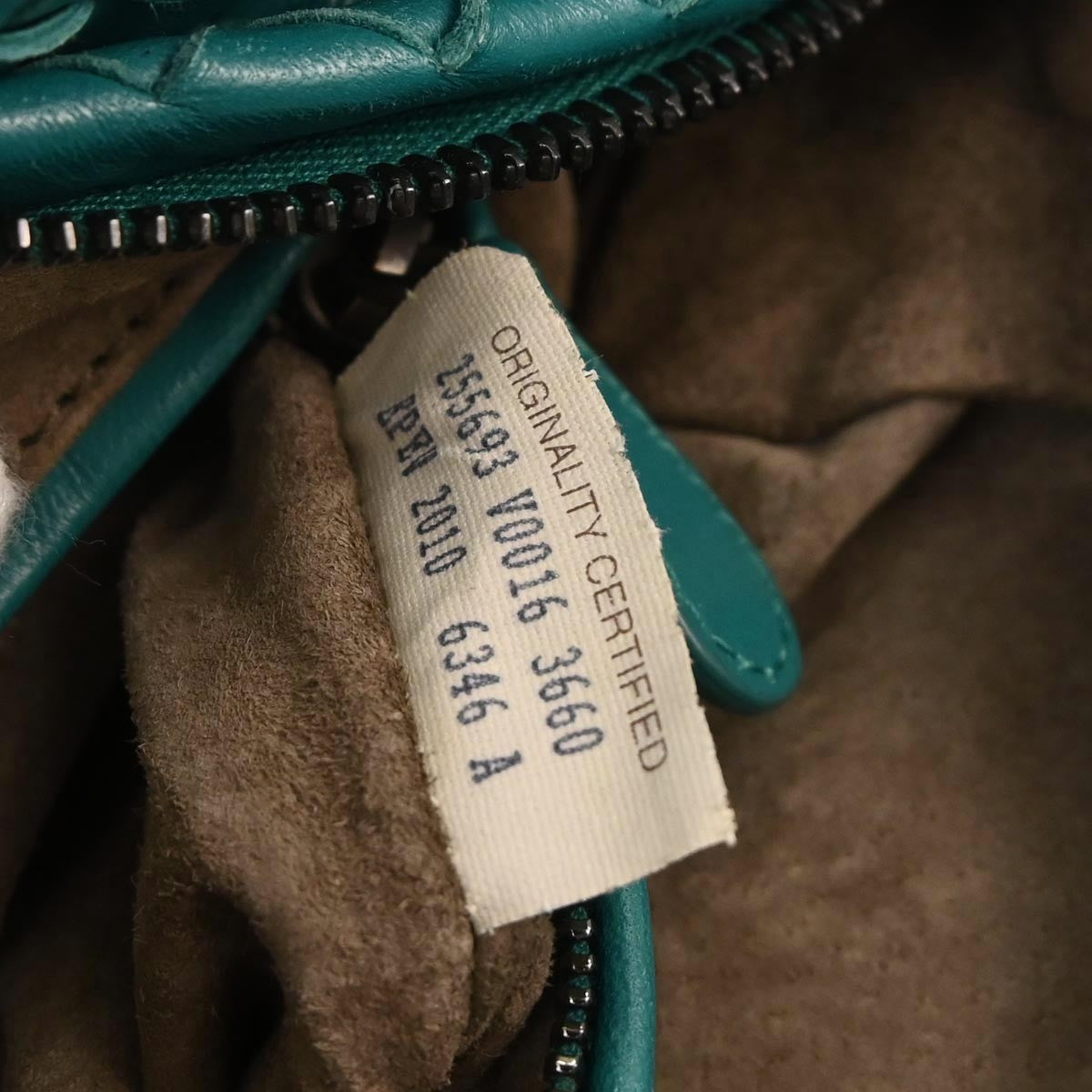 Bottega Veneta Zip Cube Messenger Intrecciato Nappa Green Leather Shoulder Bag Bag