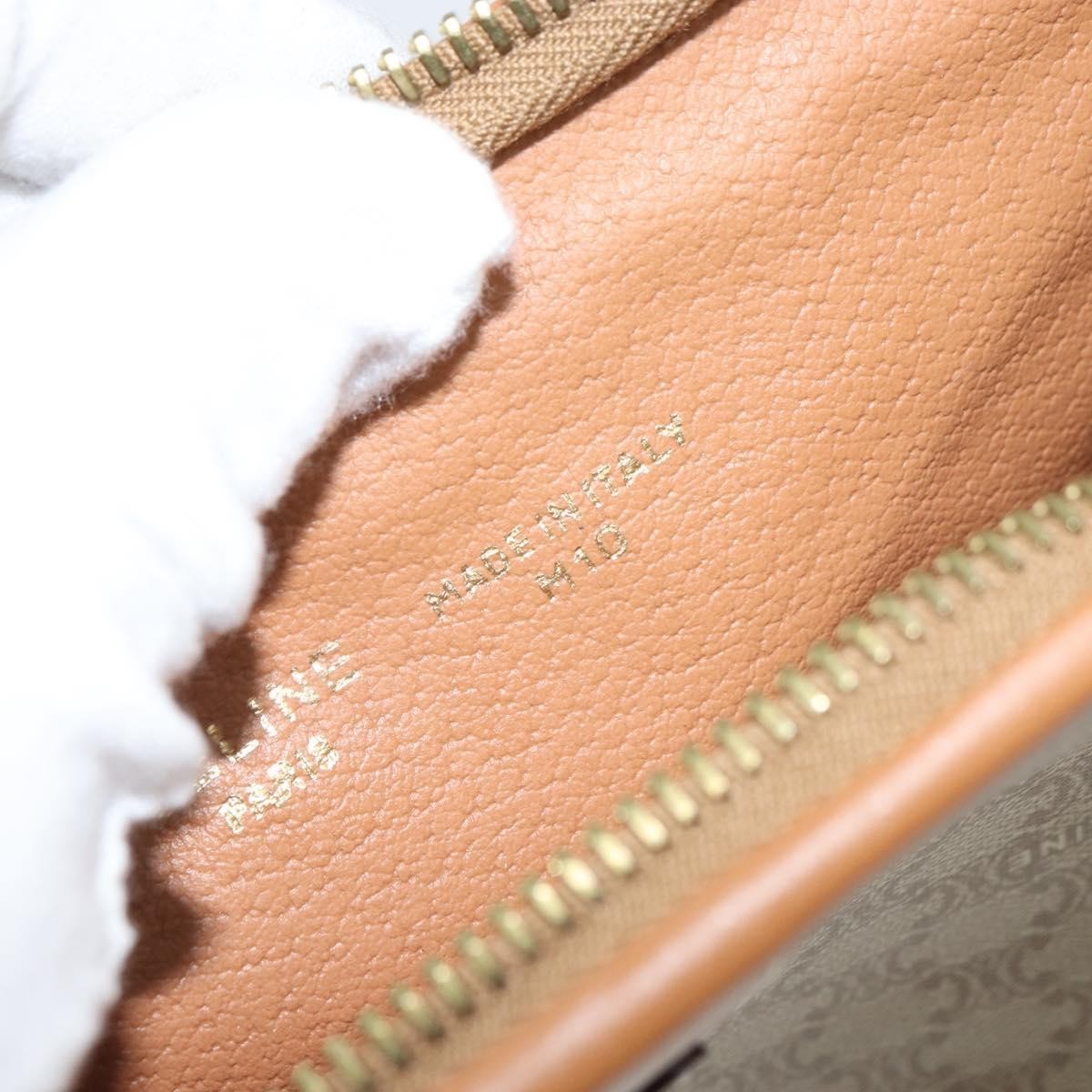 Celine Macadam Pochette Classic Beige Canvas Clutche & Pouche Bag